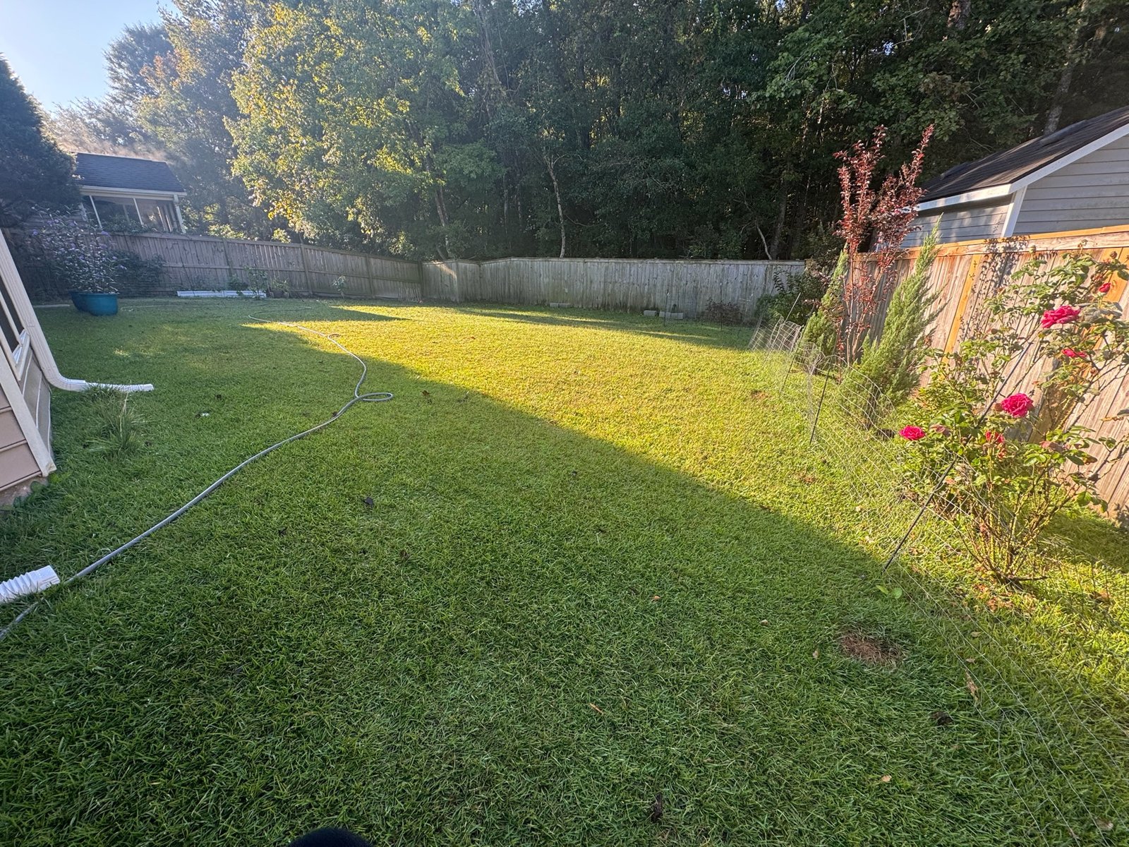 Completed B&B lawn and property care project 2